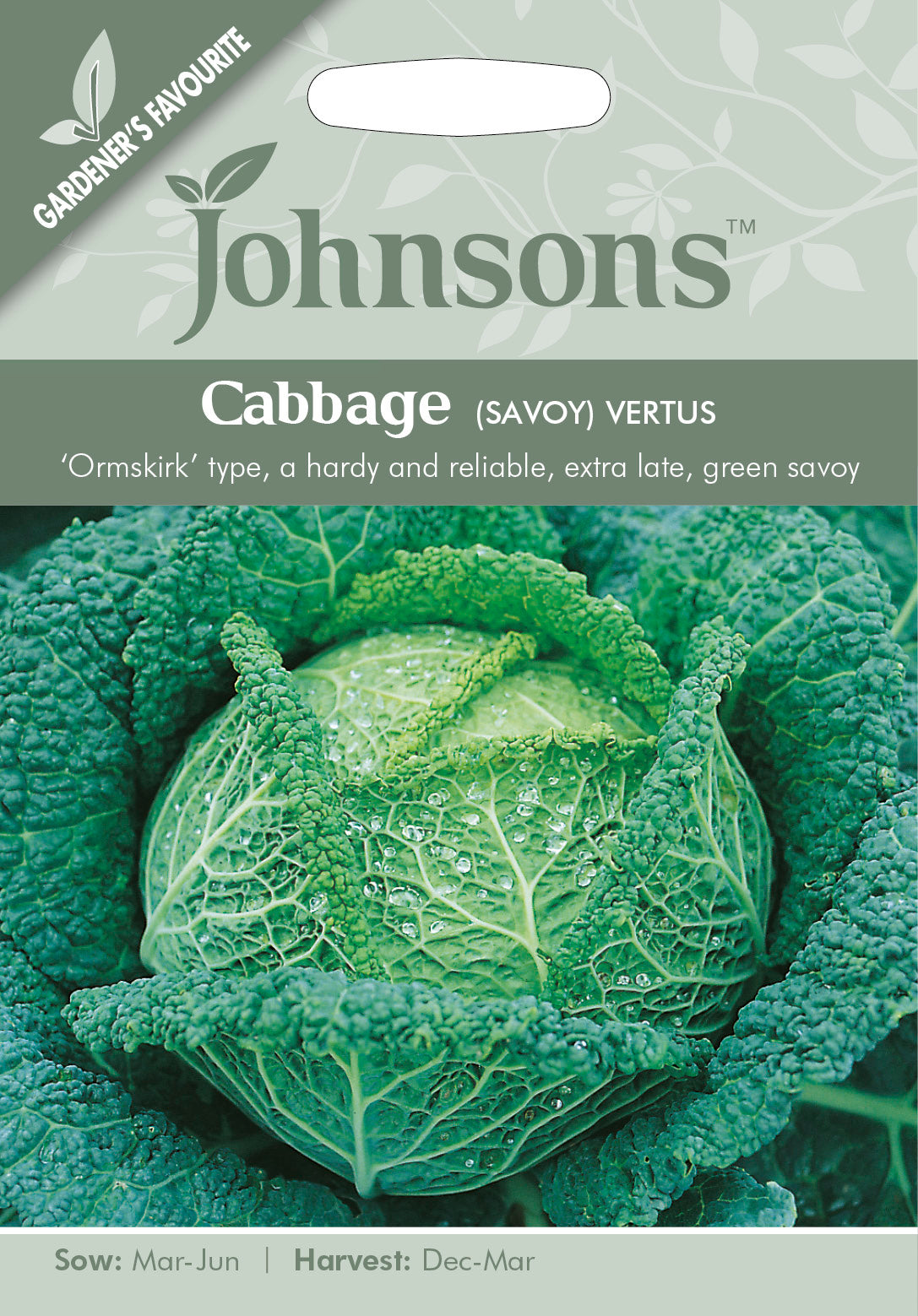 CABBAGE (Savoy) Vertus