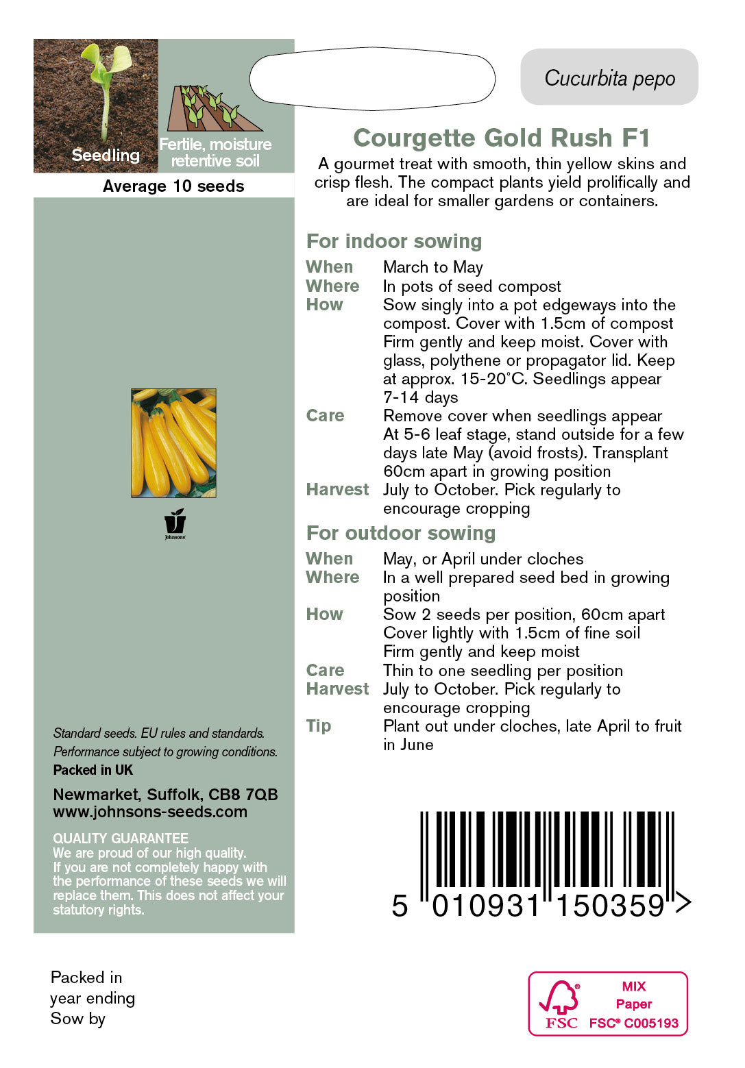 COURGETTE Gold Rush F1