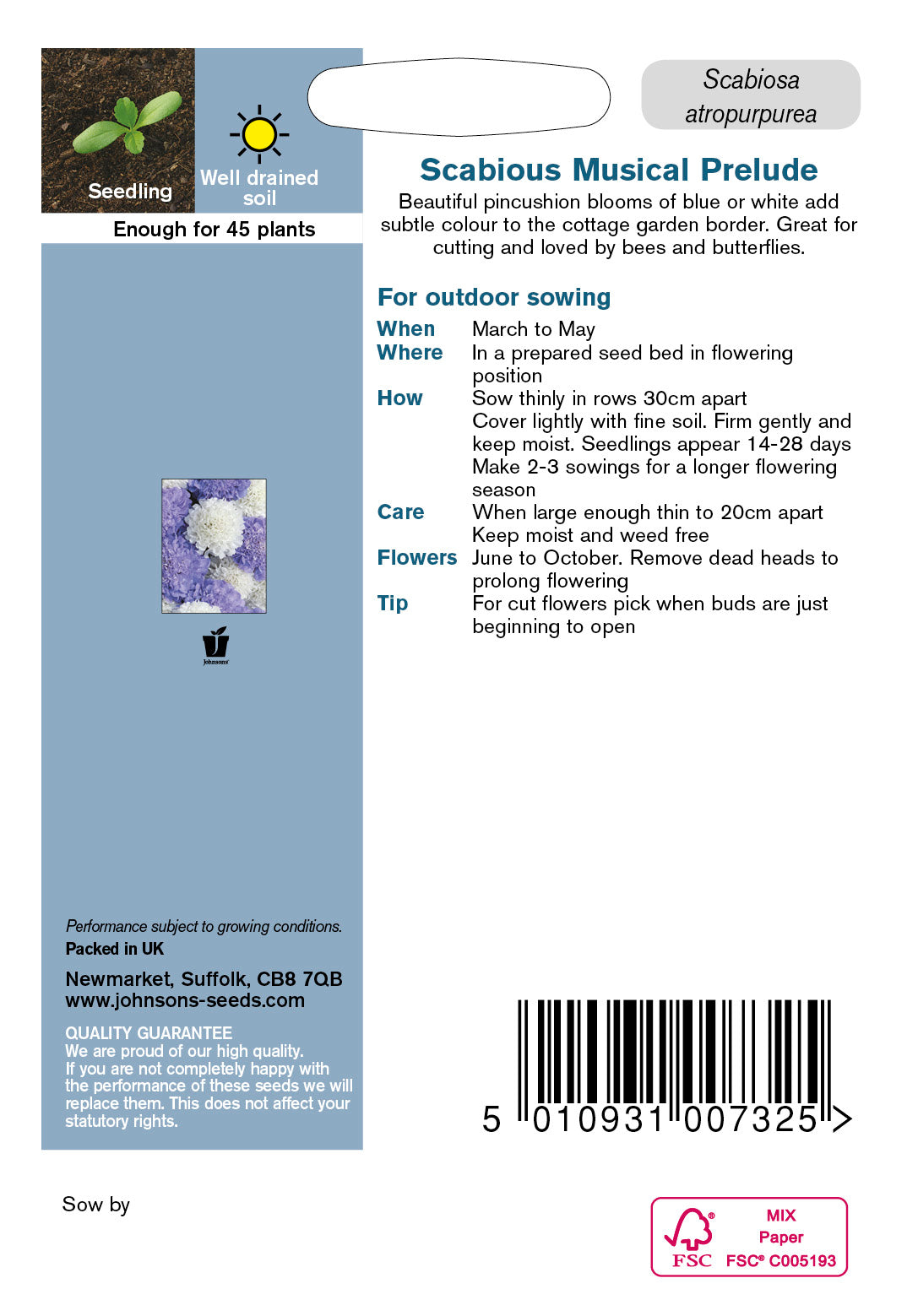 SCABIOUS Musical Prelude