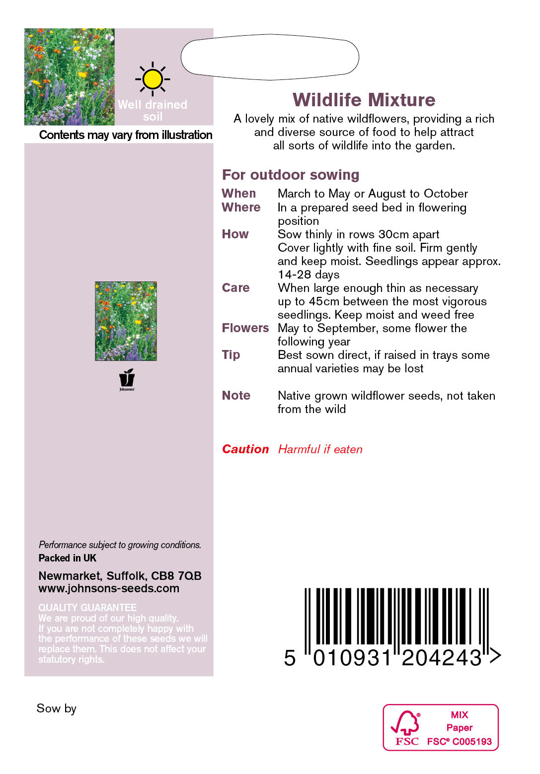 Wildflower Wildlife Mixture