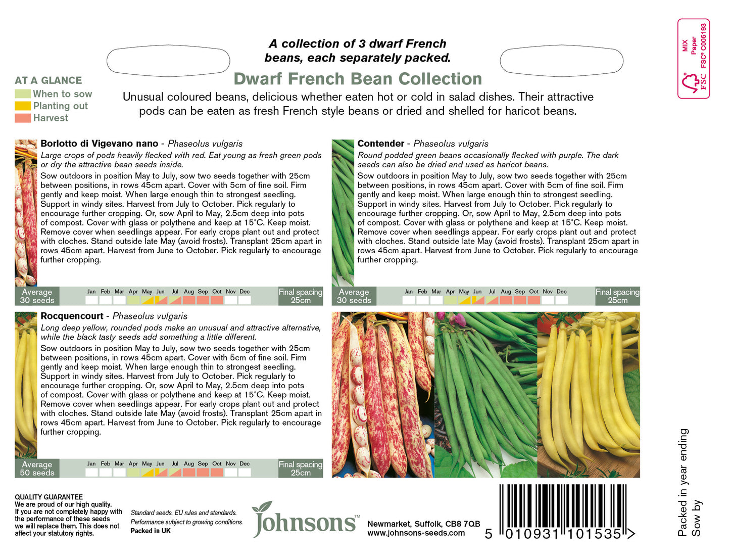 DWARF FRENCH BEAN COLLECTION