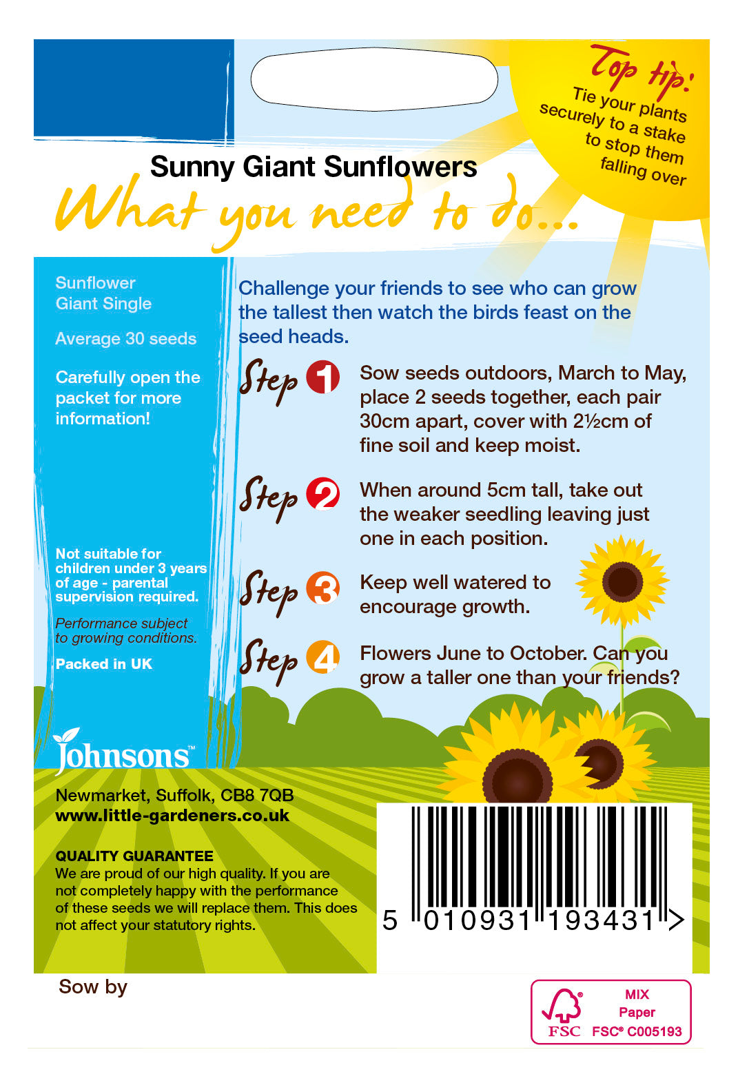 LG SUNNY GIANT SUNFLOWERS