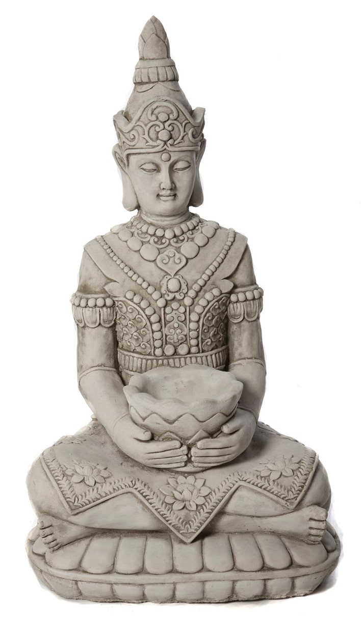 Med Lotus Buddha - Stone