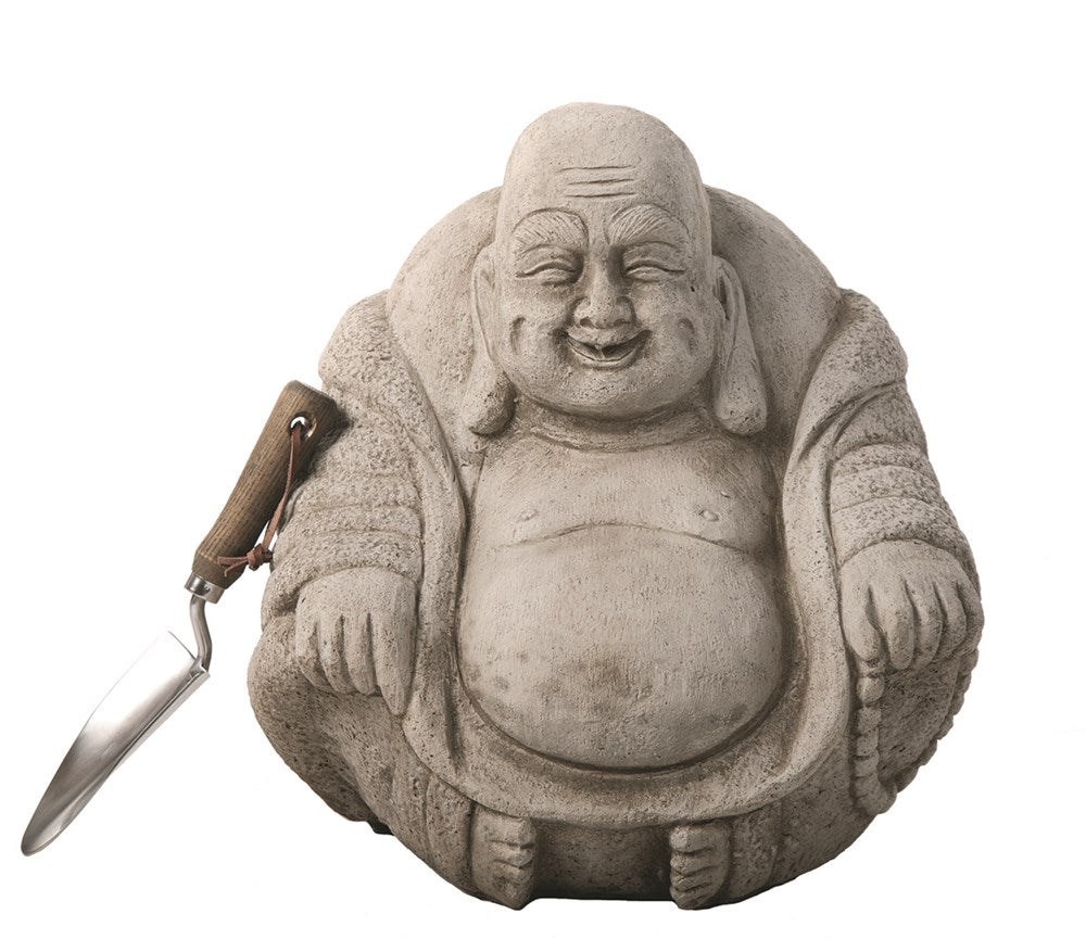 Medium Happy Buddha - Stone
