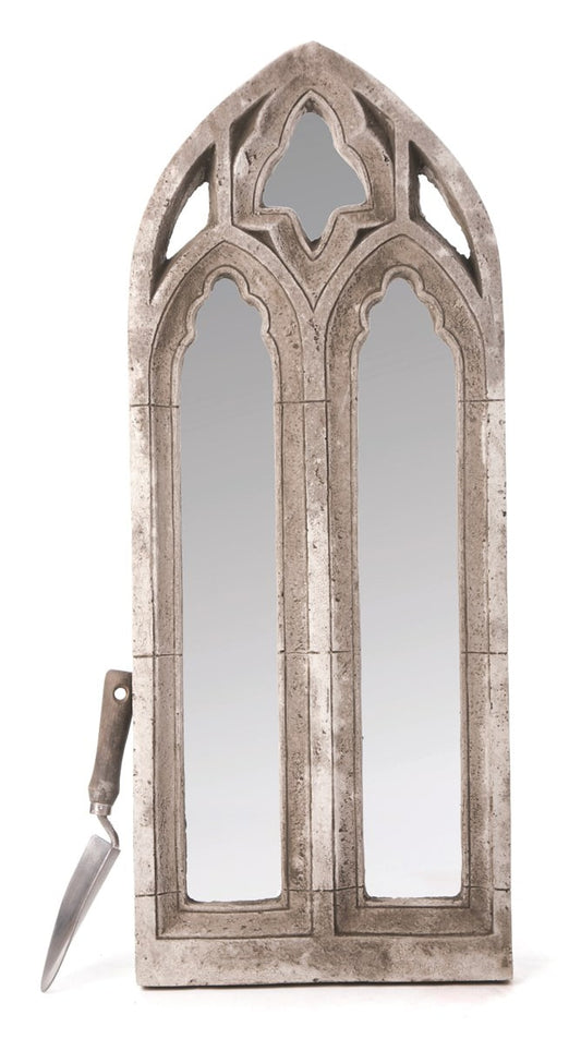 Med Gothic Mirror - Stone