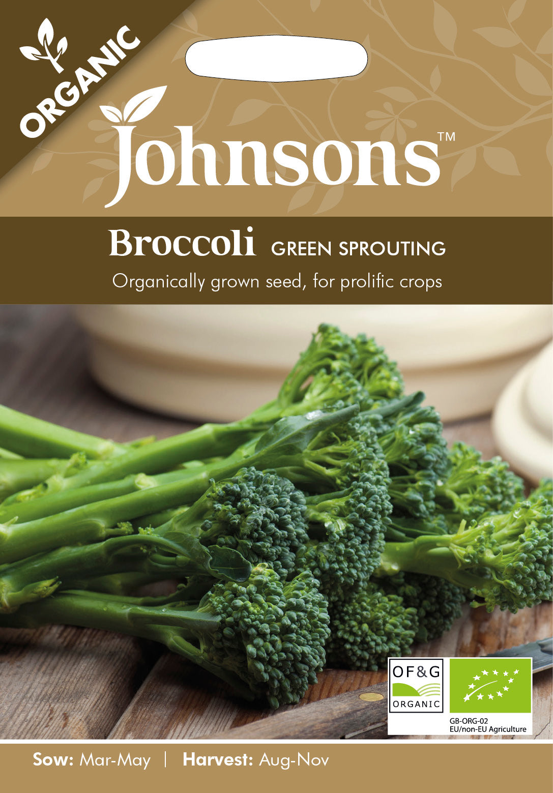 Organic BROCCOLI Green Sprouting