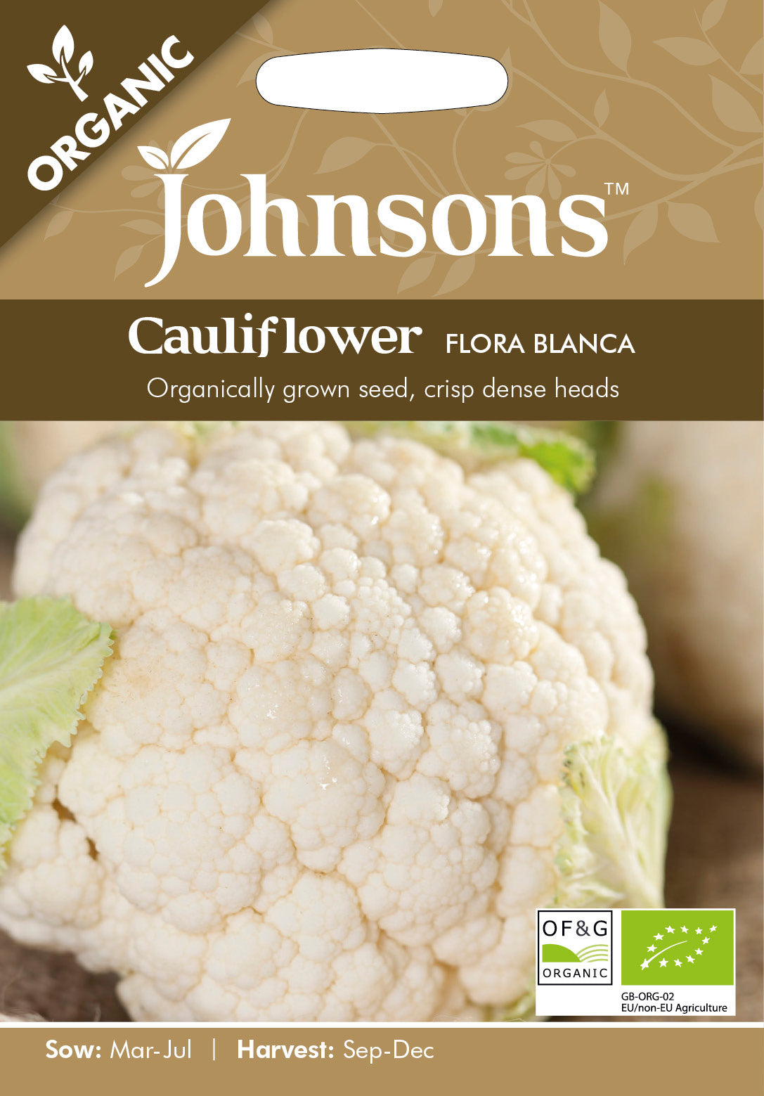 Organic CAULIFLOWER Flora Blanca
