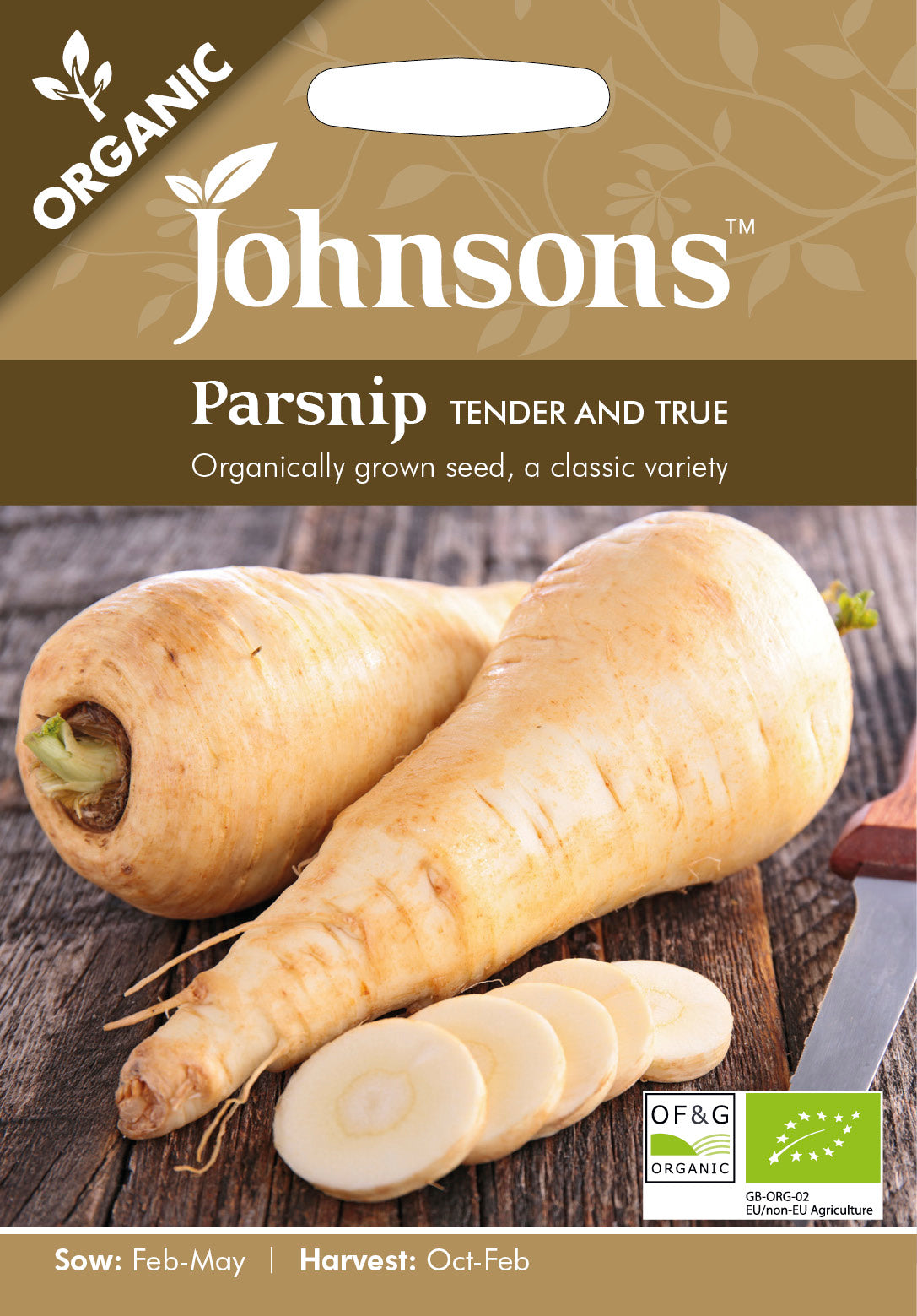 Organic PARSNIP Tender & True
