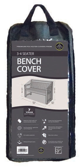 3-4 Seater Bench Cover Black