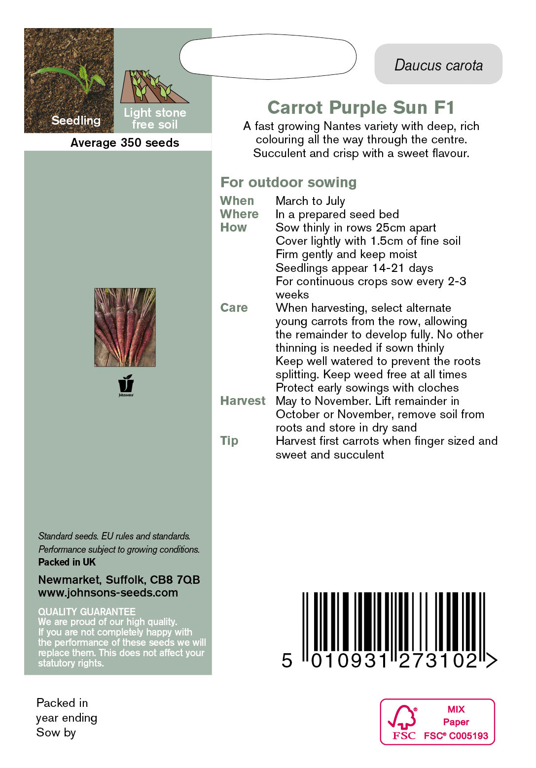 CARROT Purple Sun F1