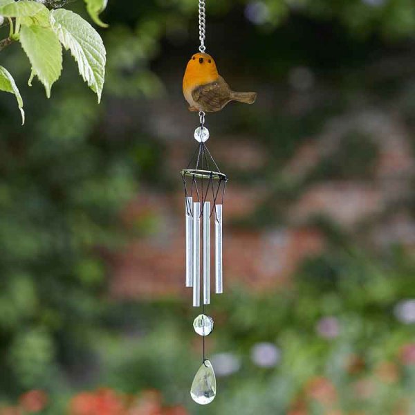 Robin Windchime 34Cm