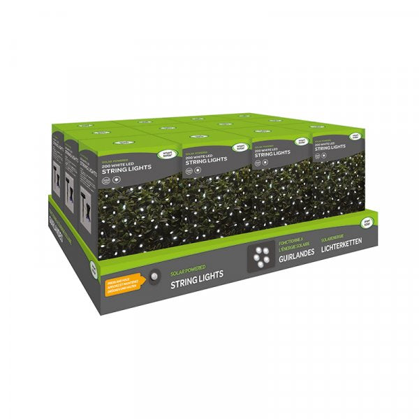 200 Whiteled Solar String Lights