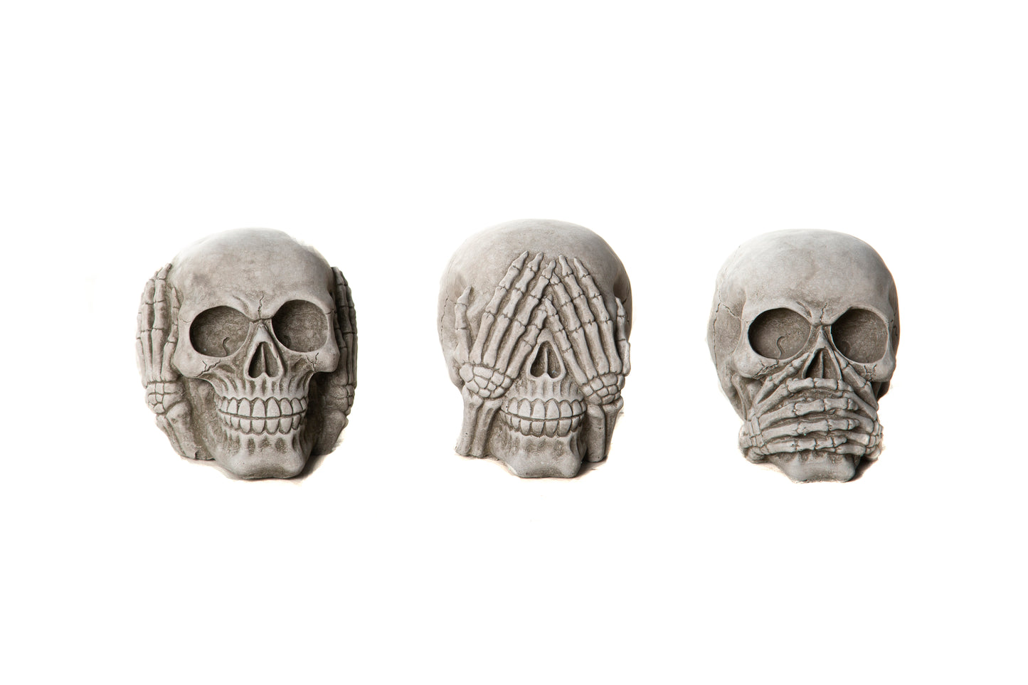 Set 3 Skulls - Stone