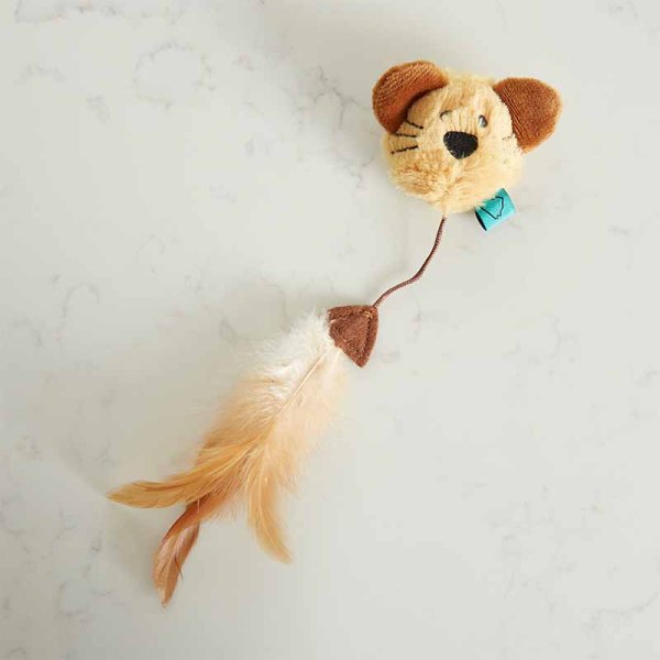 Nip-It Catnip Mouse Head & Feather