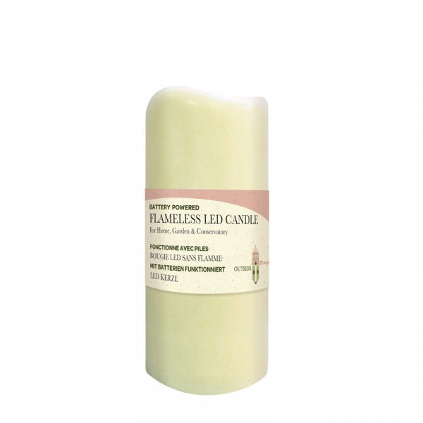 Flameless Pillar Candle 7.5X11.5Cm
