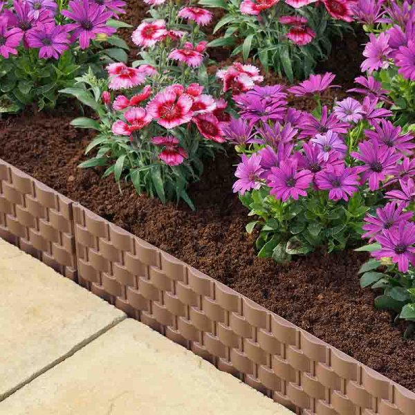 Faux Rattan Edging 4Pk