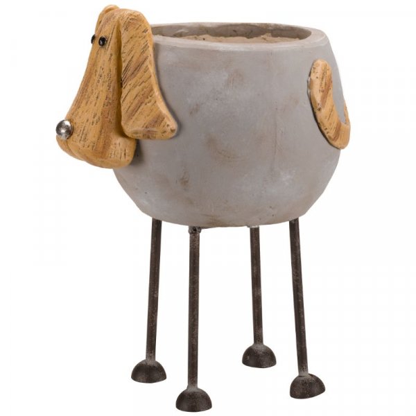 Woodstone Dog Planter