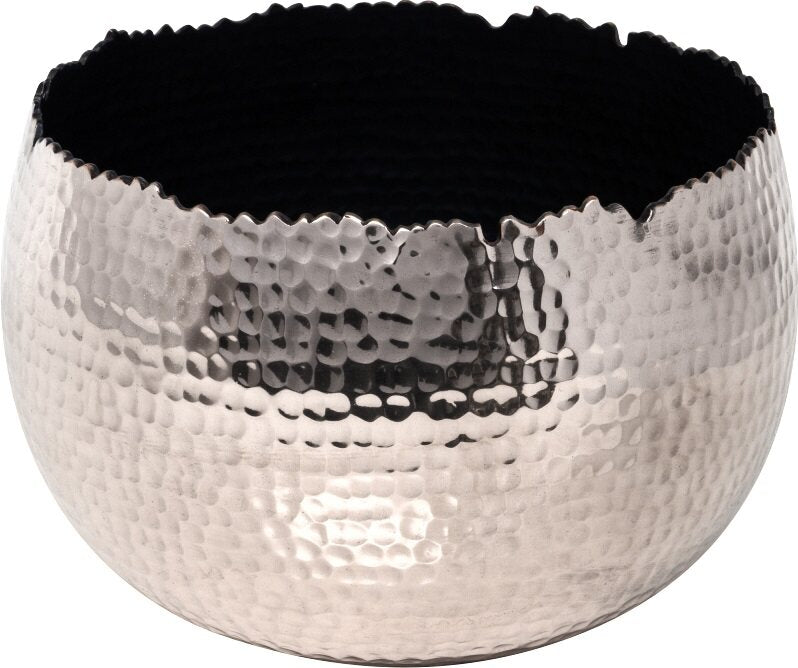 Hammered Bowl Nickel/Black 19Cm
