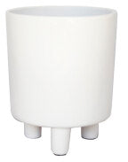 Pisa White Planter H19Cm D16Cm