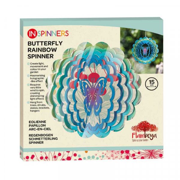 Butterfly Rainbow Spinner 15Cm
