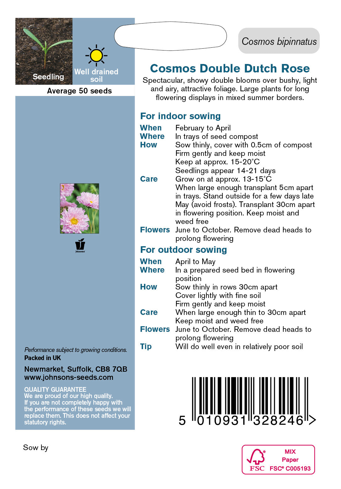 COSMOS Double Dutch Rose