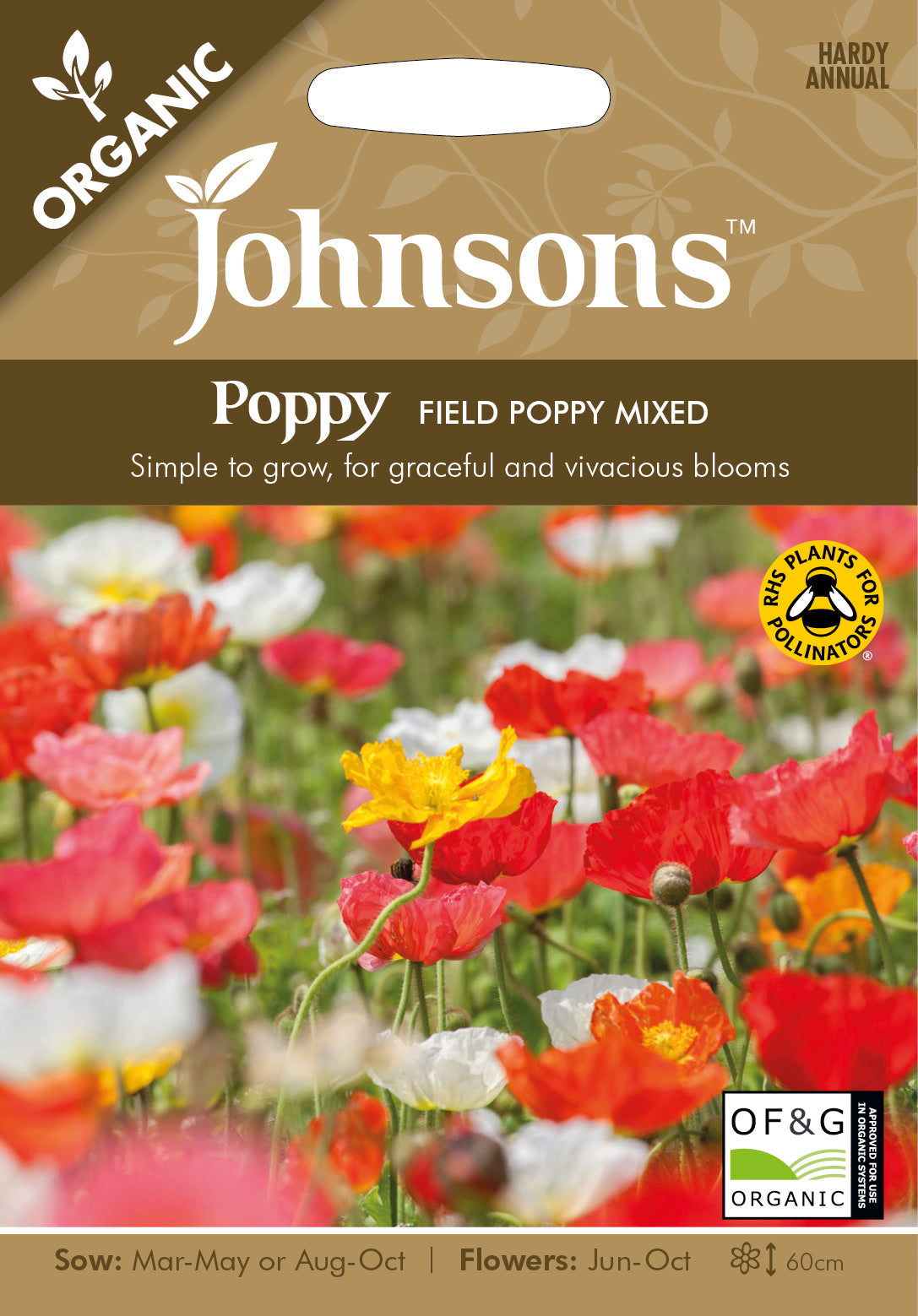 Organic POPPY Field Poppy Mixed