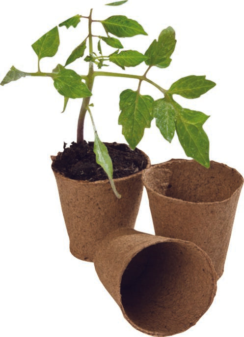 24 6cm Round Fibre Pots