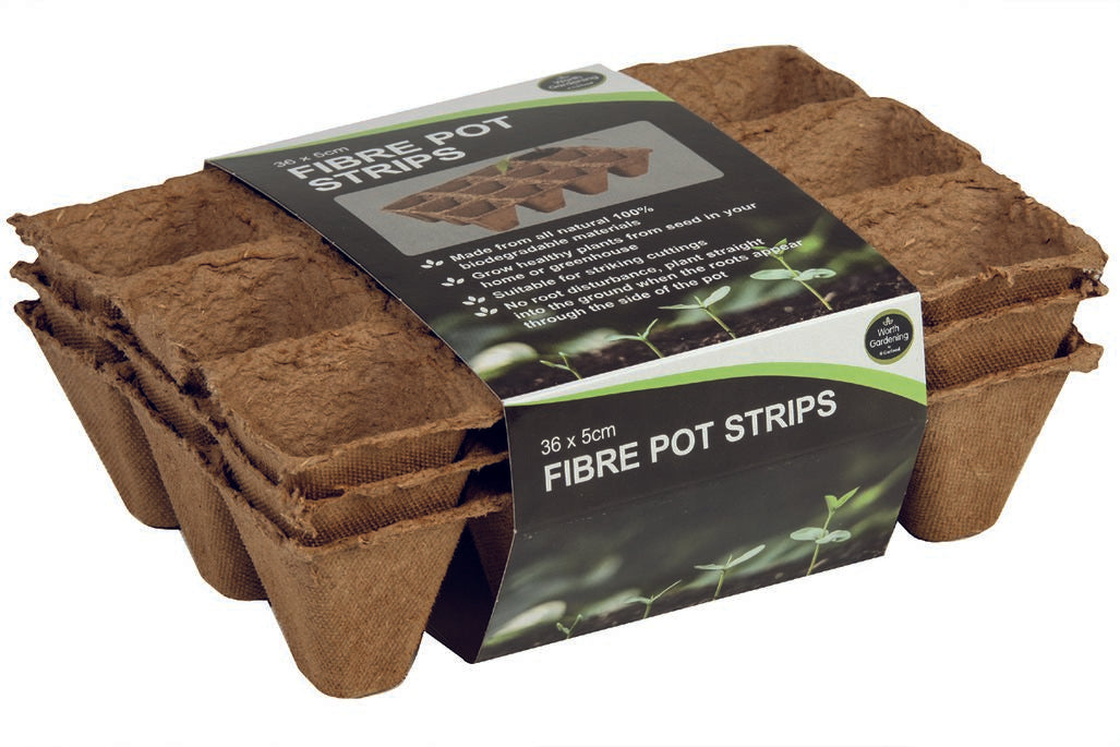 36 5cm Fibre Pot Strips