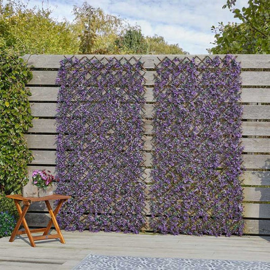 Vivid Violet Trellis 180X90Cm