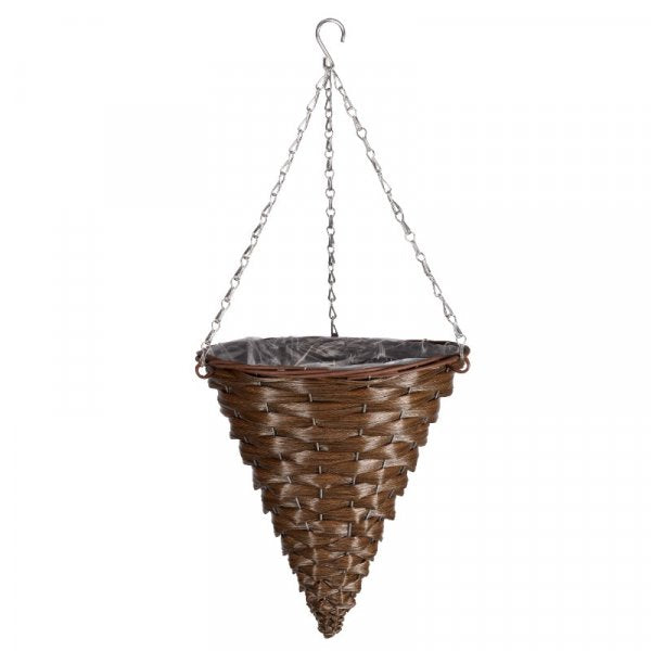 14In Hazel Faux Rattan Cone