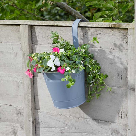 6In Fence & Balcony Hanging Pot Slate