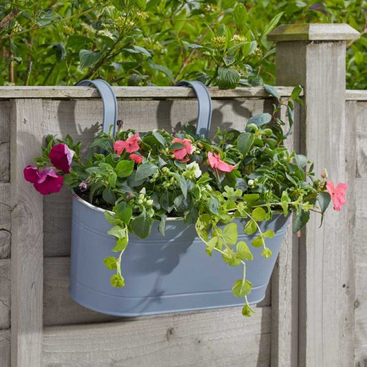 12In Fence & Balcony Hanging Pot Slate
