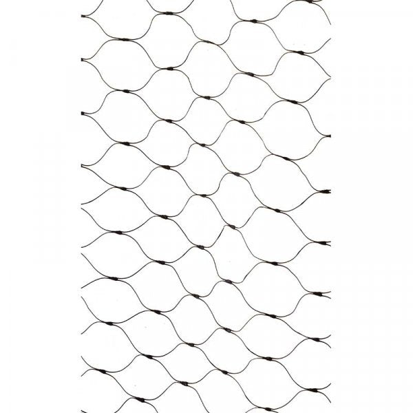 Knitted Fruit Netting Black 25Mm 4X10M