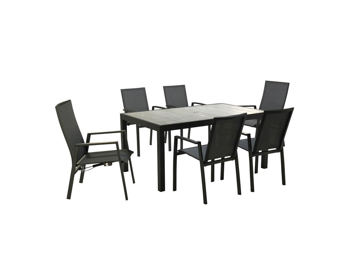 Seville Recliner Rectangular Dining Set