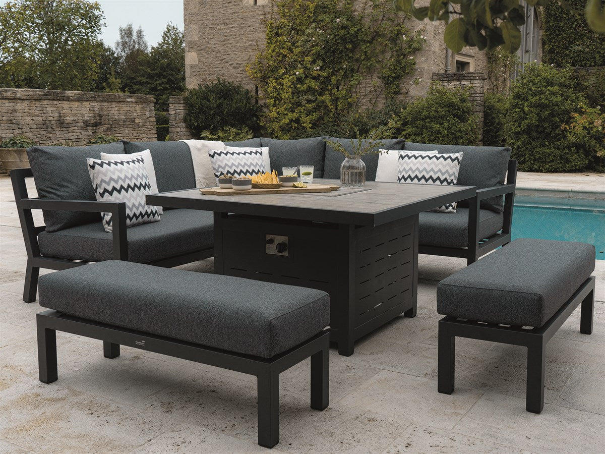 La Rochelle Square Firepit Set