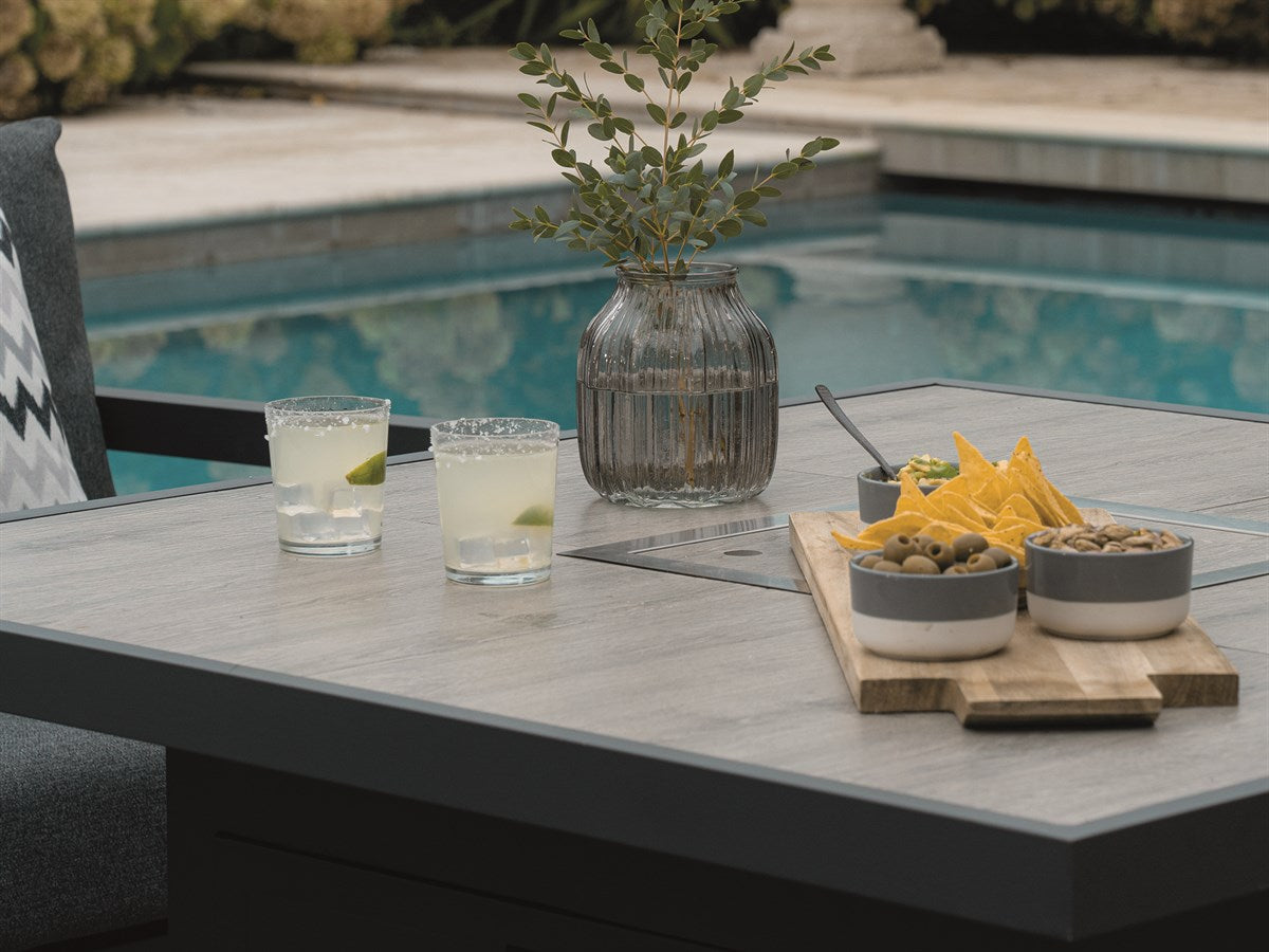 La Rochelle Square Firepit Set