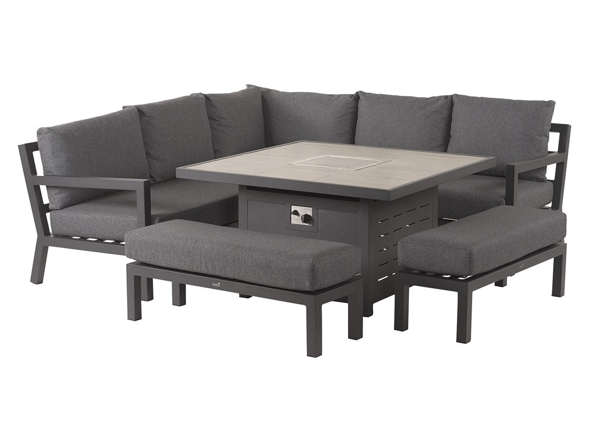 La Rochelle Square Firepit Set