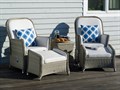 Blue Trellis Scatter Cushion