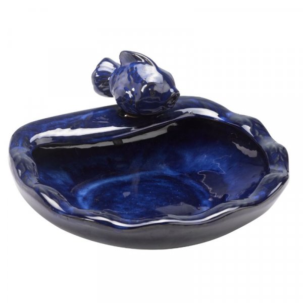 Solar Water Feature Ceramic Fish