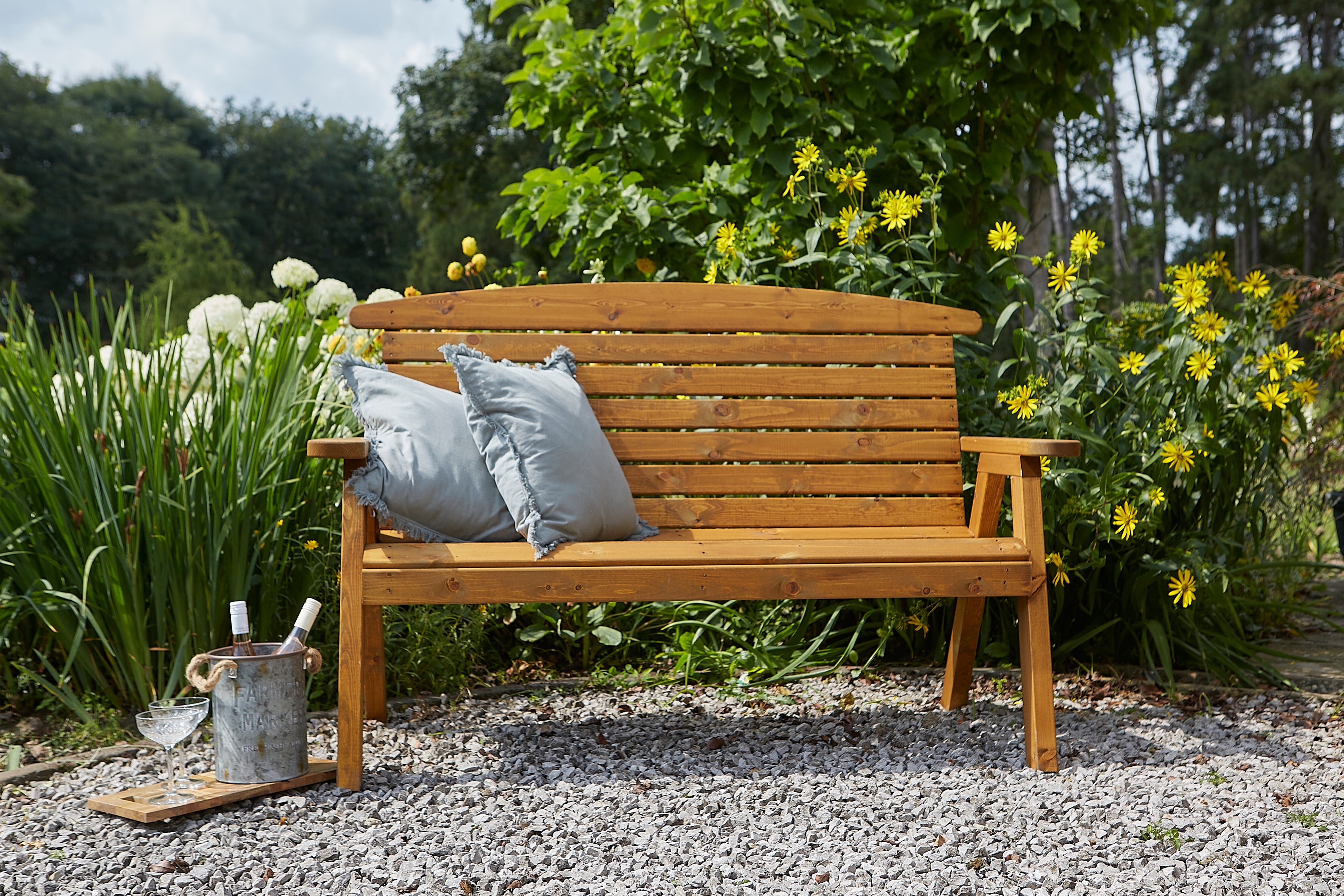 Hetton Rocking Rocking Bench Seat Tom Chambers Hetton Bench Large