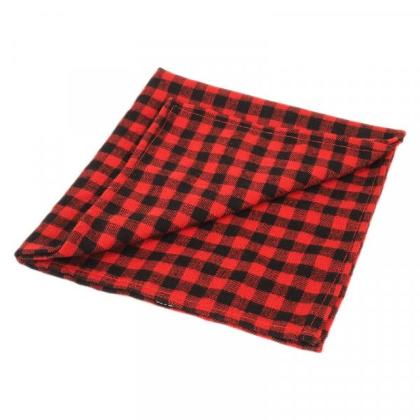 Red Check Beau Bandana S/M