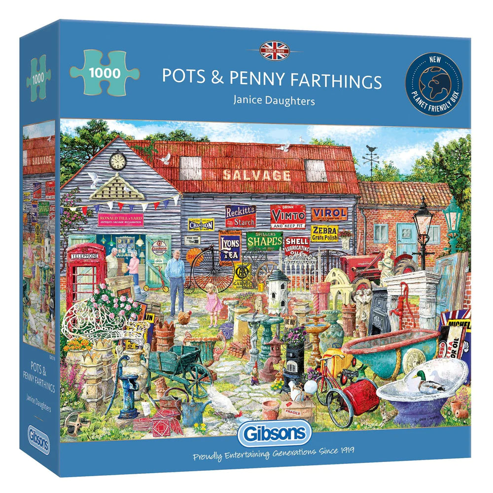 Pots & Penny Farthings 1000Pce