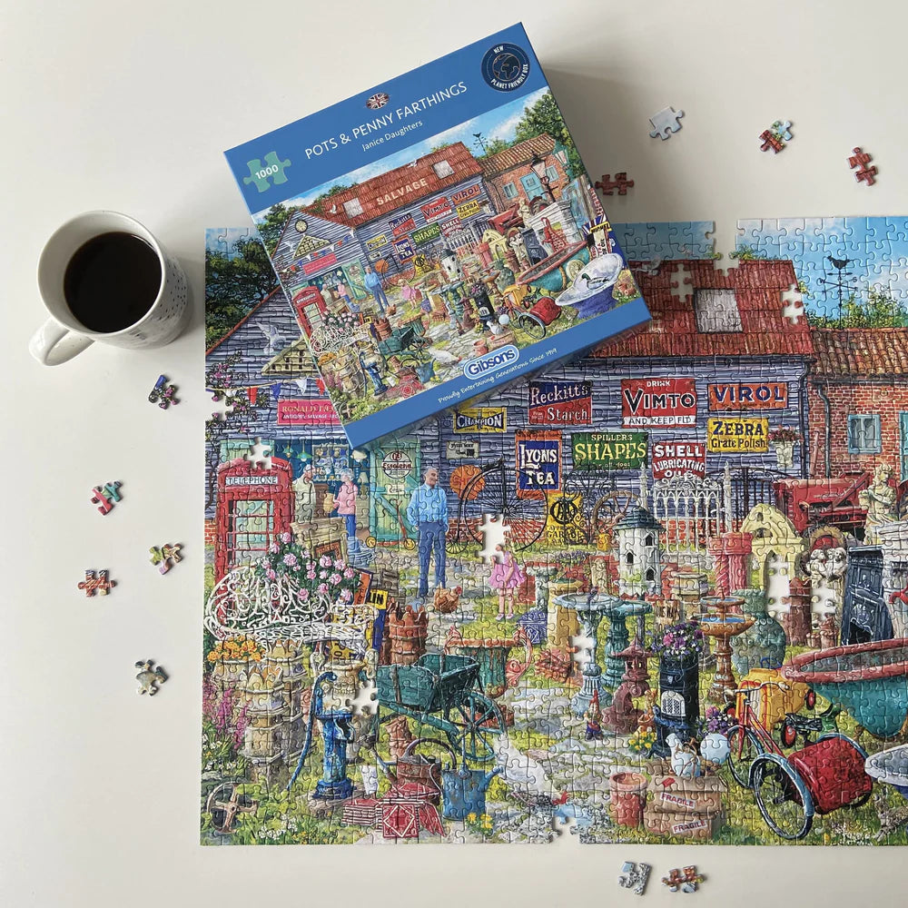 Pots & Penny Farthings 1000Pce