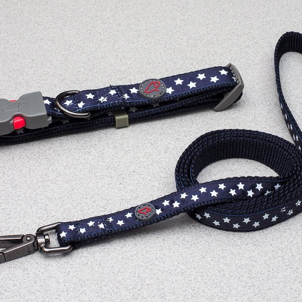 Starry Navy Walkabout Dog Lead Std