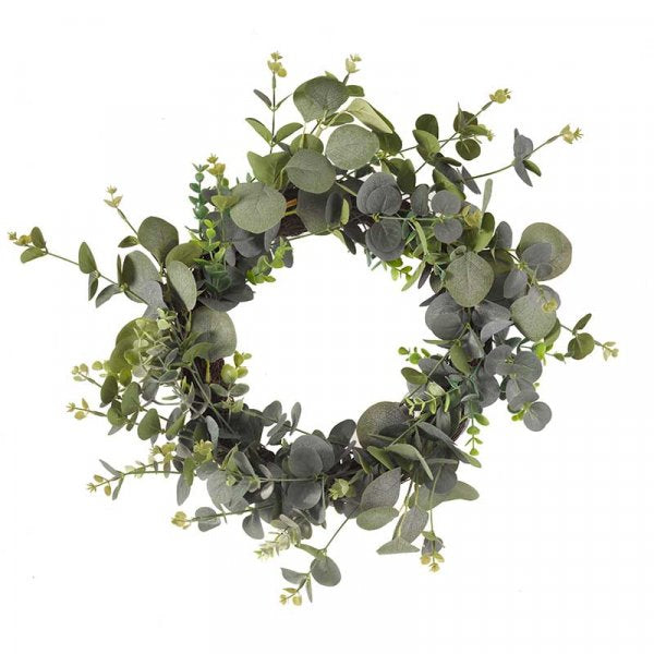Wreath Eucalyptus Whirl Verde 40Cm