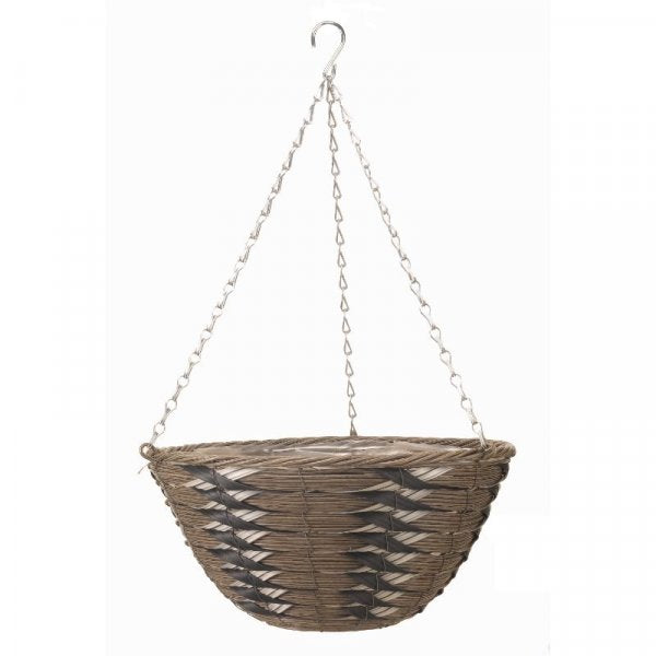 14” Kikuyu Faux Rattan Basket