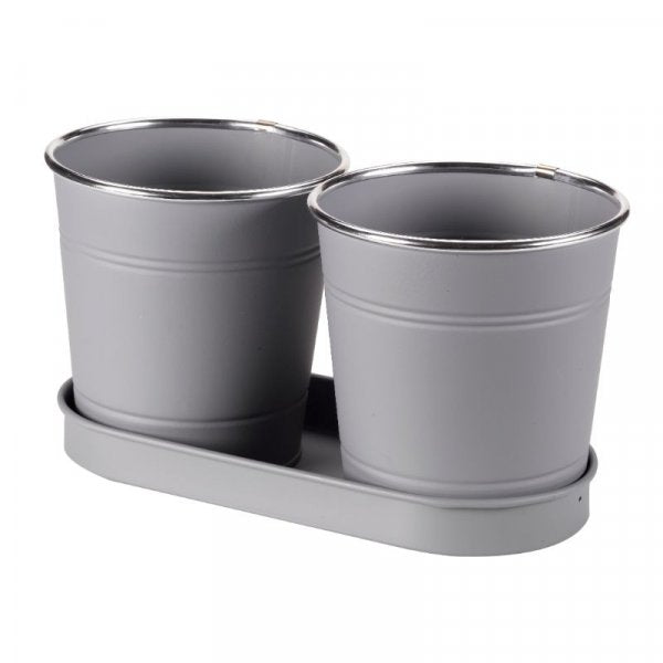 1 Litre Herb Pots 2 Pk