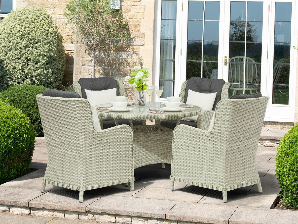 Chedworth 120cm Dining Set Grey
