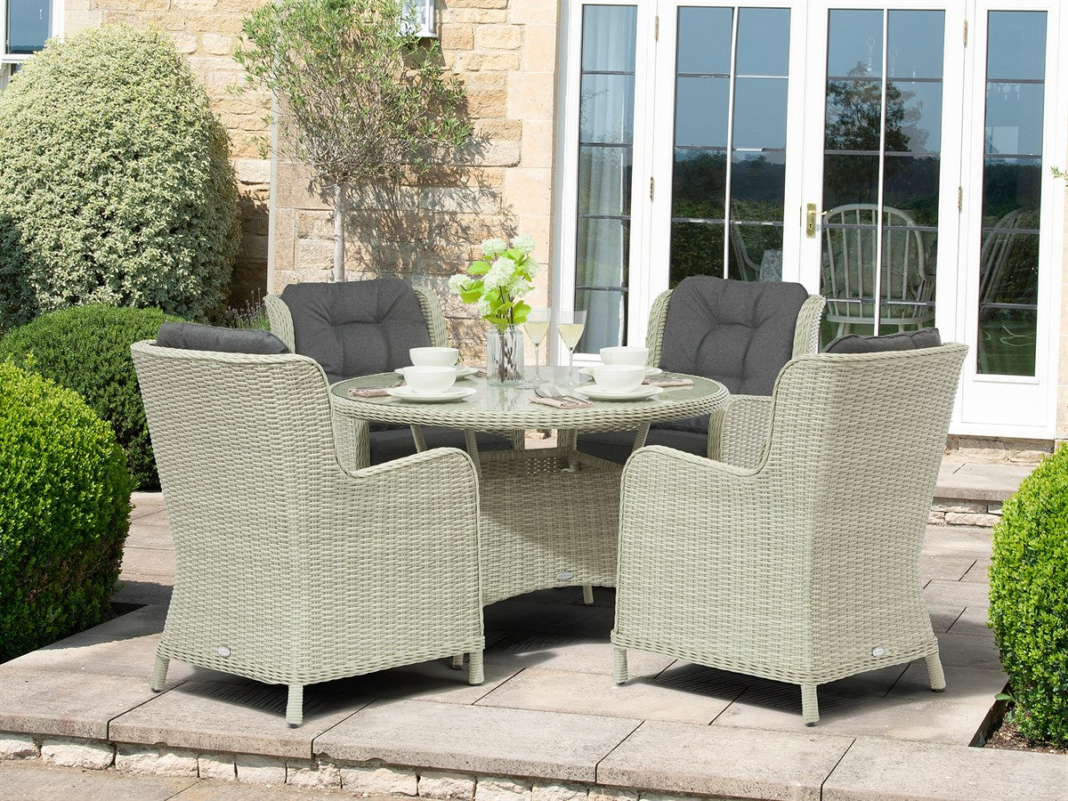 Chedworth 120cm Dining Set Grey