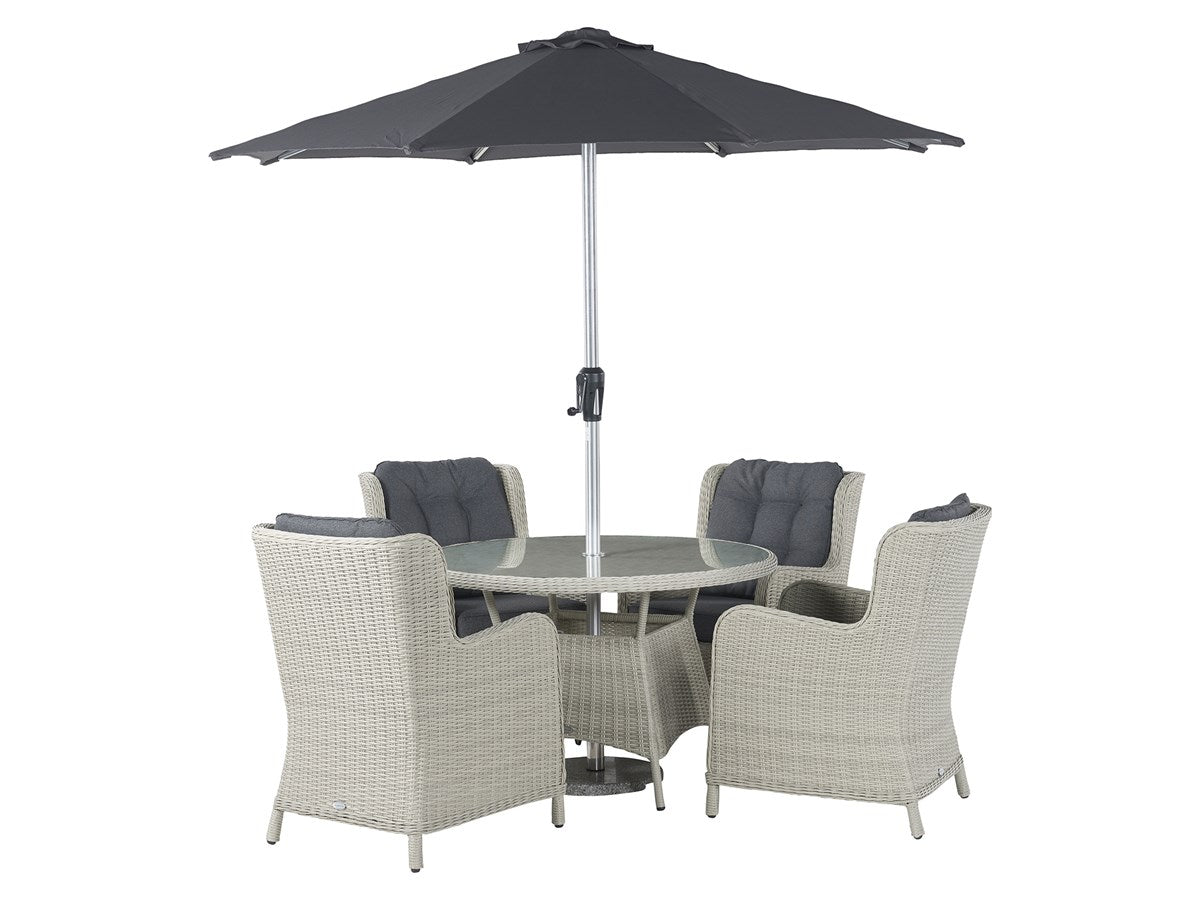 Chedworth 120cm Dining Set Grey